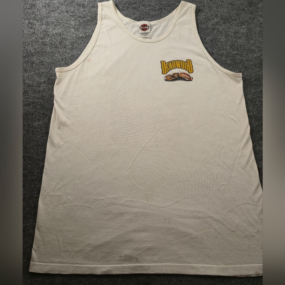 Harley Davidson Vintage Y2K Deadwood South Dakota Graphic Tank Top‎ Size 2XL
